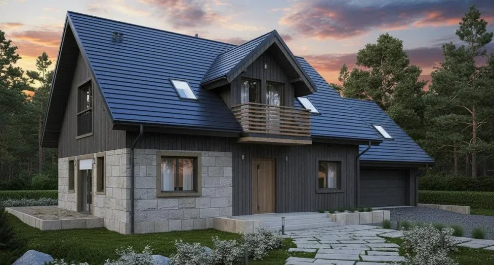 Проект Двухэтажный дом 18 на 10, 213 м2