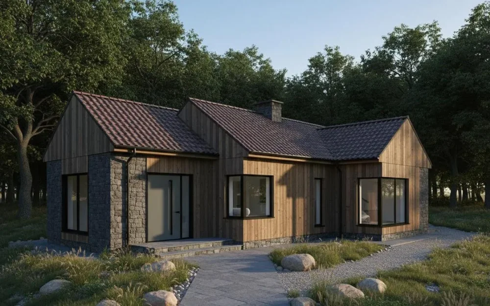 Проект Двухэтажный дом 12 на 12, 163 м2