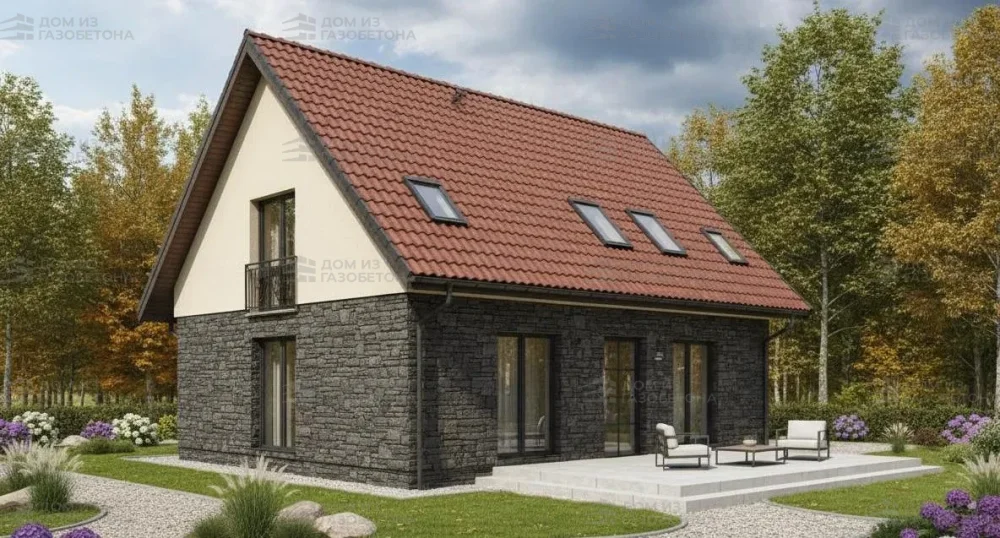 Проект Двухэтажный дом 11 на 12, 162 м2