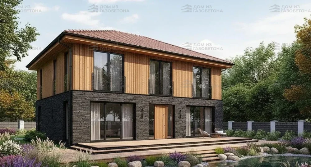 Проект Двухэтажный дом 9 на 12, 152 м2