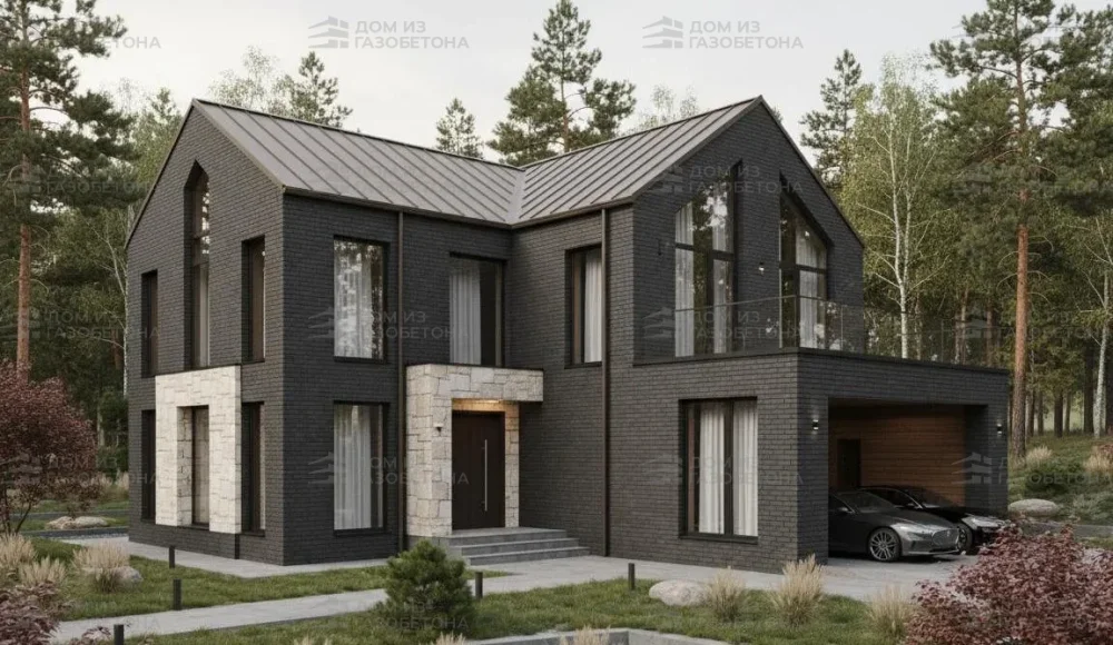 Проект Двухэтажный дом 13 на 15, 206 м2