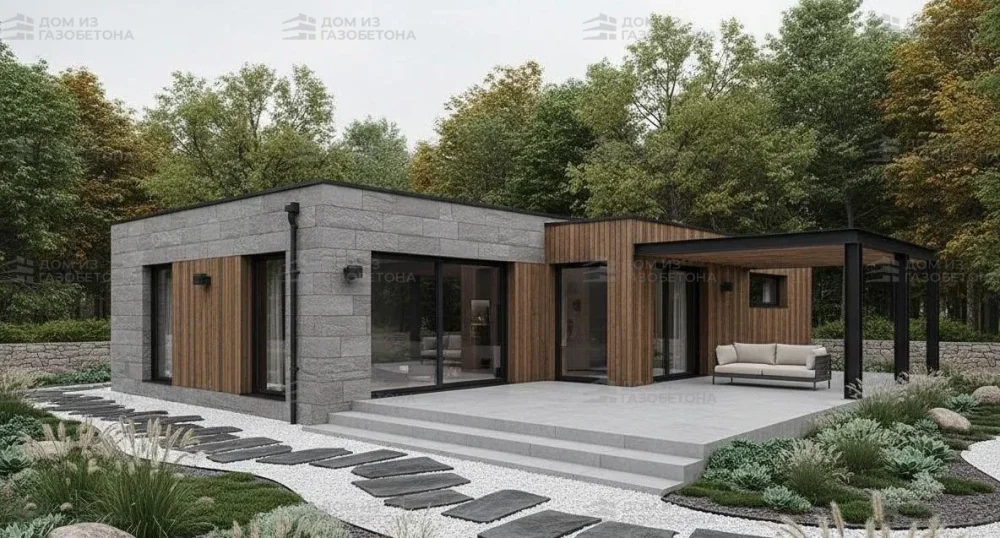 Проект Одноэтажный дом 15 на 19, 177 м2