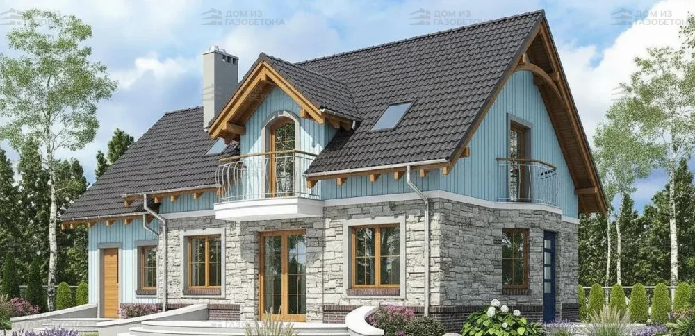 Проект Двухэтажный дом 14 на 9, 165 м2