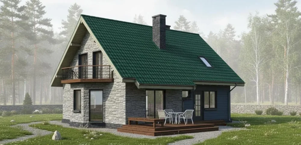 Проект Двухэтажный дом 11 на 16, 197 м2