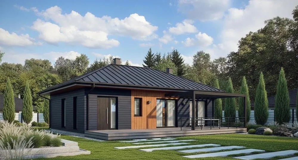 Проект Одноэтажный дом 13 на 10, 93 м2