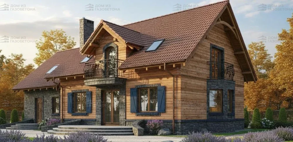 Проект Двухэтажный дом 18 на 10, 213 м2