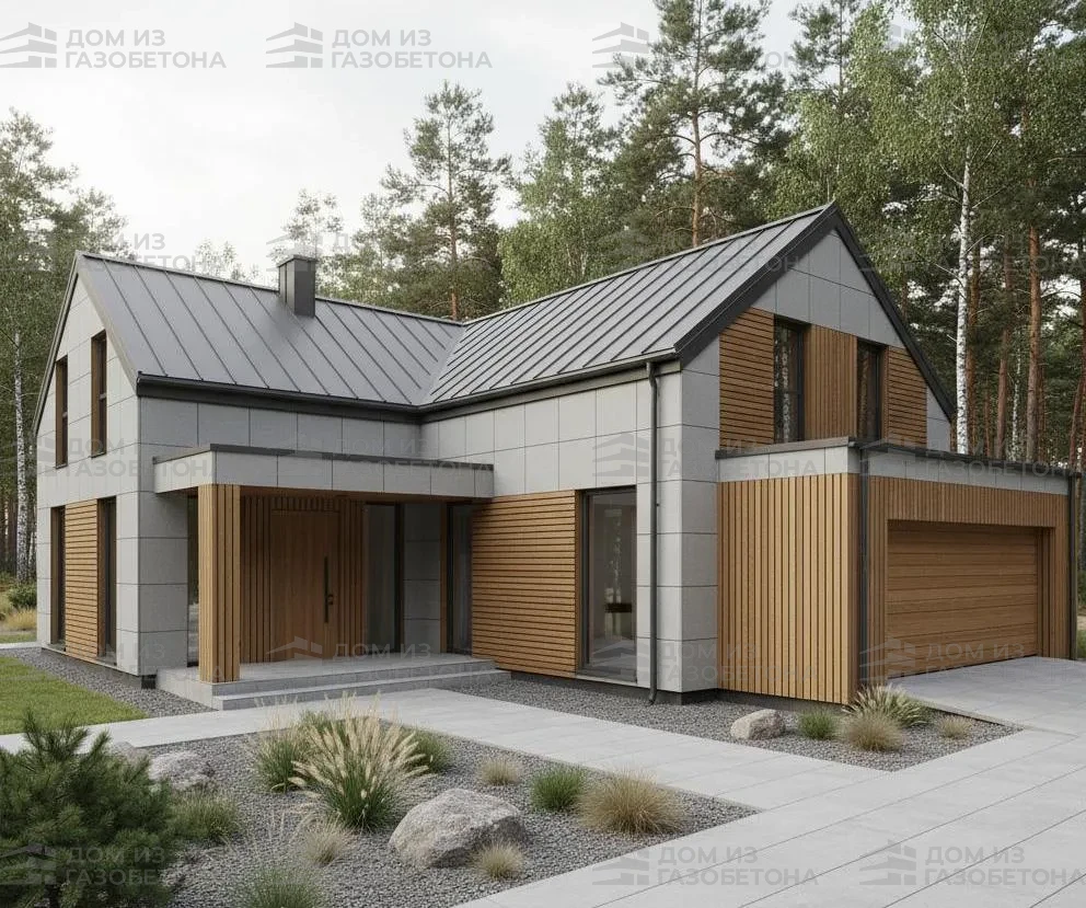 Проект Двухэтажный дом 16 на 12, 178 м2