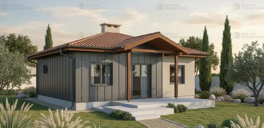 Проект Одноэтажный дом 10 на 12, 73 м2