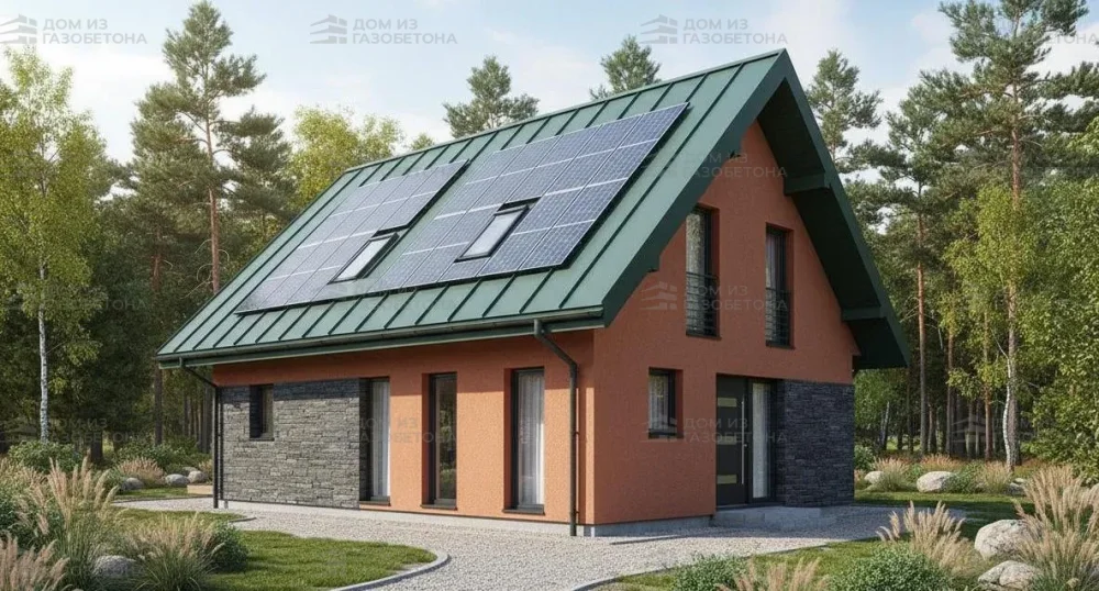 Проект Двухэтажный дом 13 на 9, 131 м2