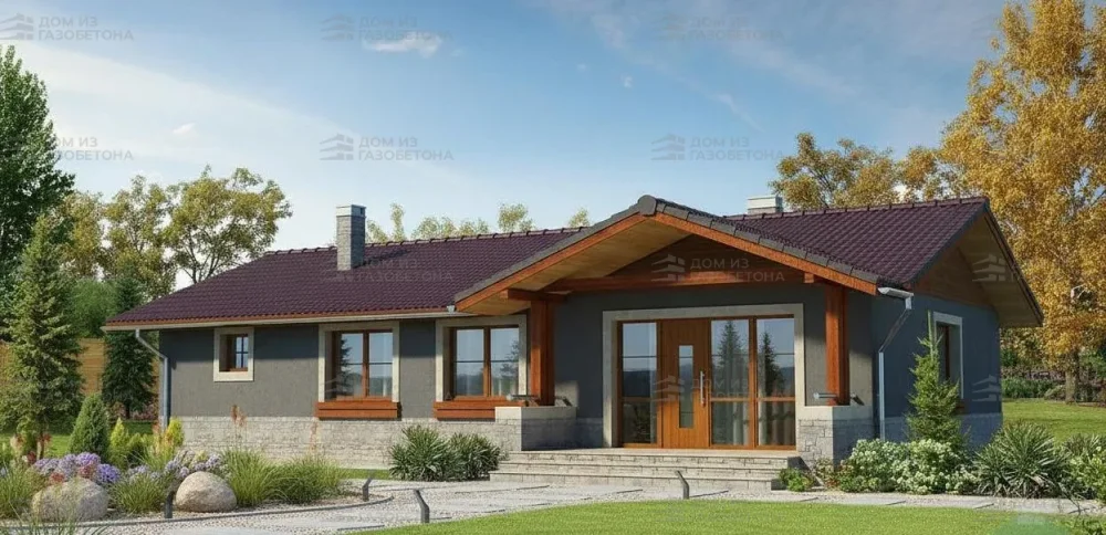 Проект Одноэтажный дом 16 на 10, 111 м2