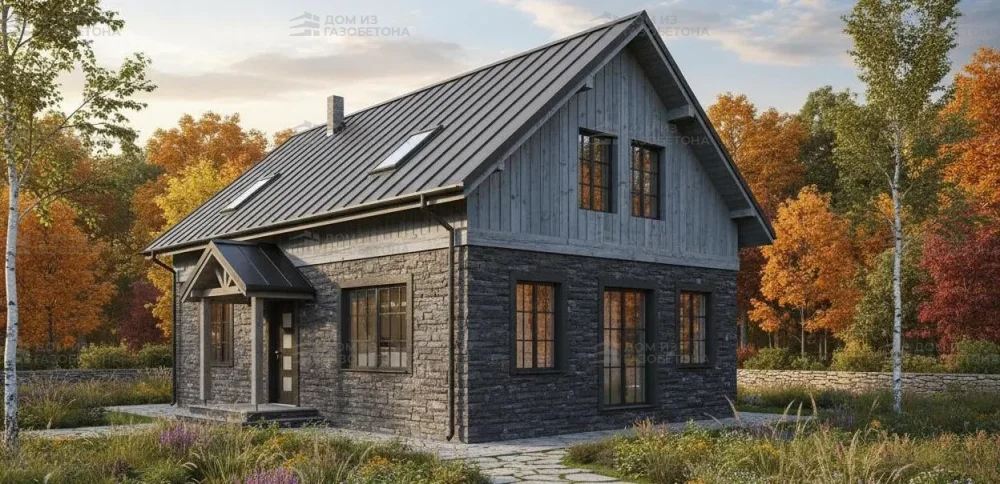 Проект Двухэтажный дом 12 на 10, 139 м2